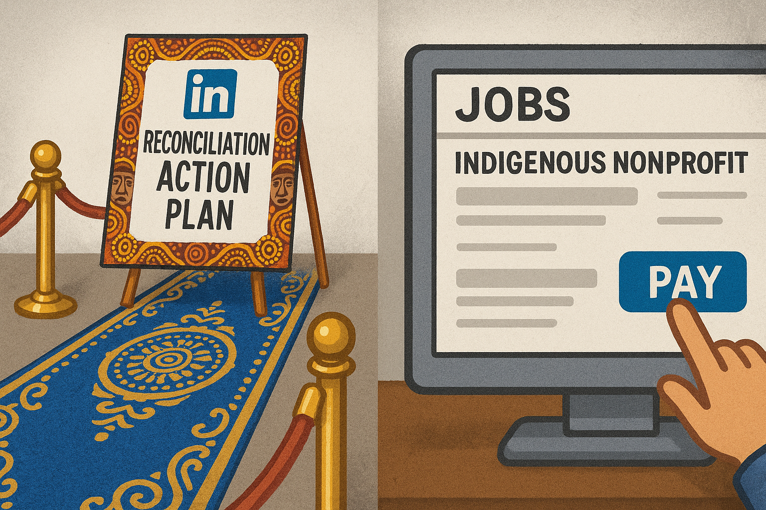 LinkedIn rolls out a lavish Reconciliation Action Plan while cleverly burying Aboriginal nonprofit jobs