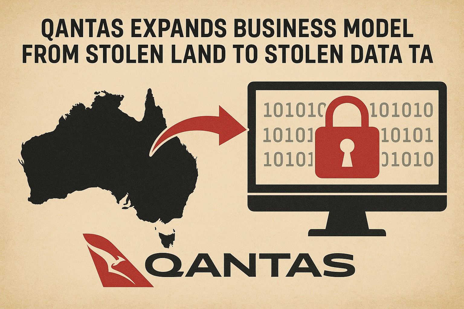Qantas Expands Business Model from Stolen Land to Stolen Data