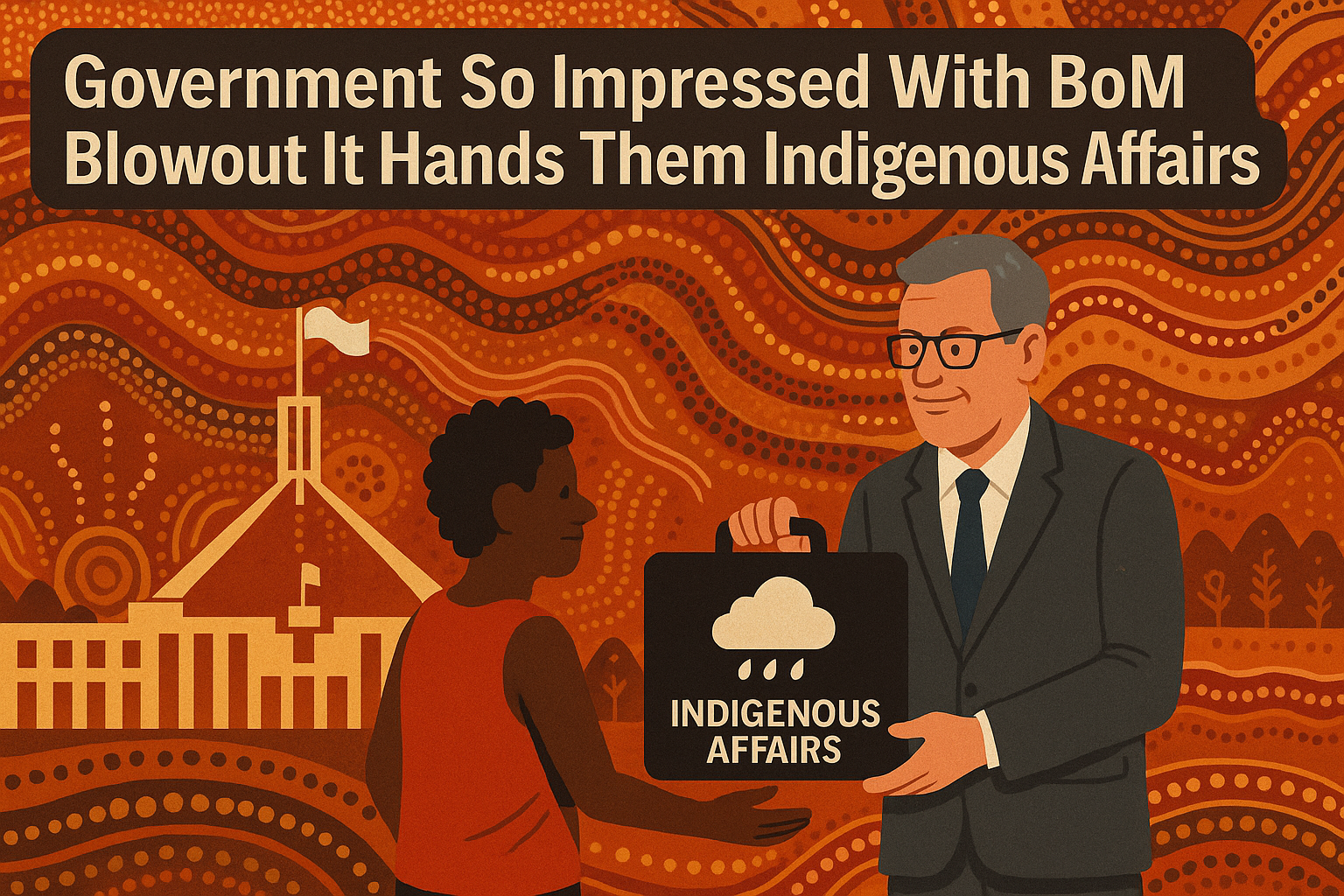 Government So Impressed With BoM Blowout It Hands Them Indigenous Affairs