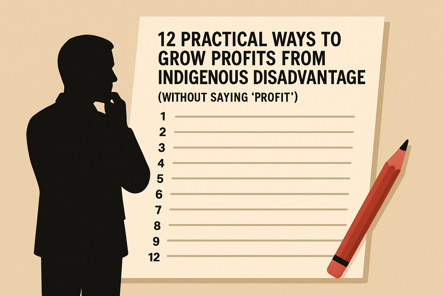 Leaked memo “12 practical ways to grow profits from Indigenous disadvantage (without saying ‘profit’)”