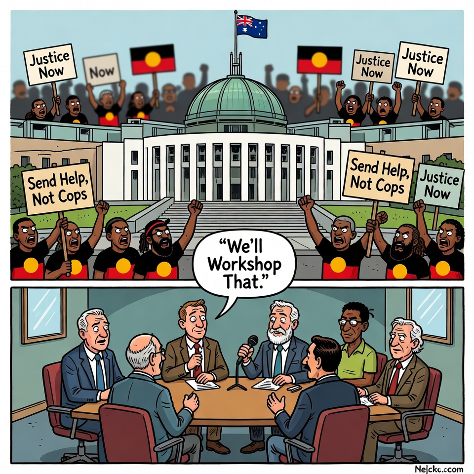 Mob Says “Send Help, Not Cops”, Parliament Says “We’ll Workshop That”