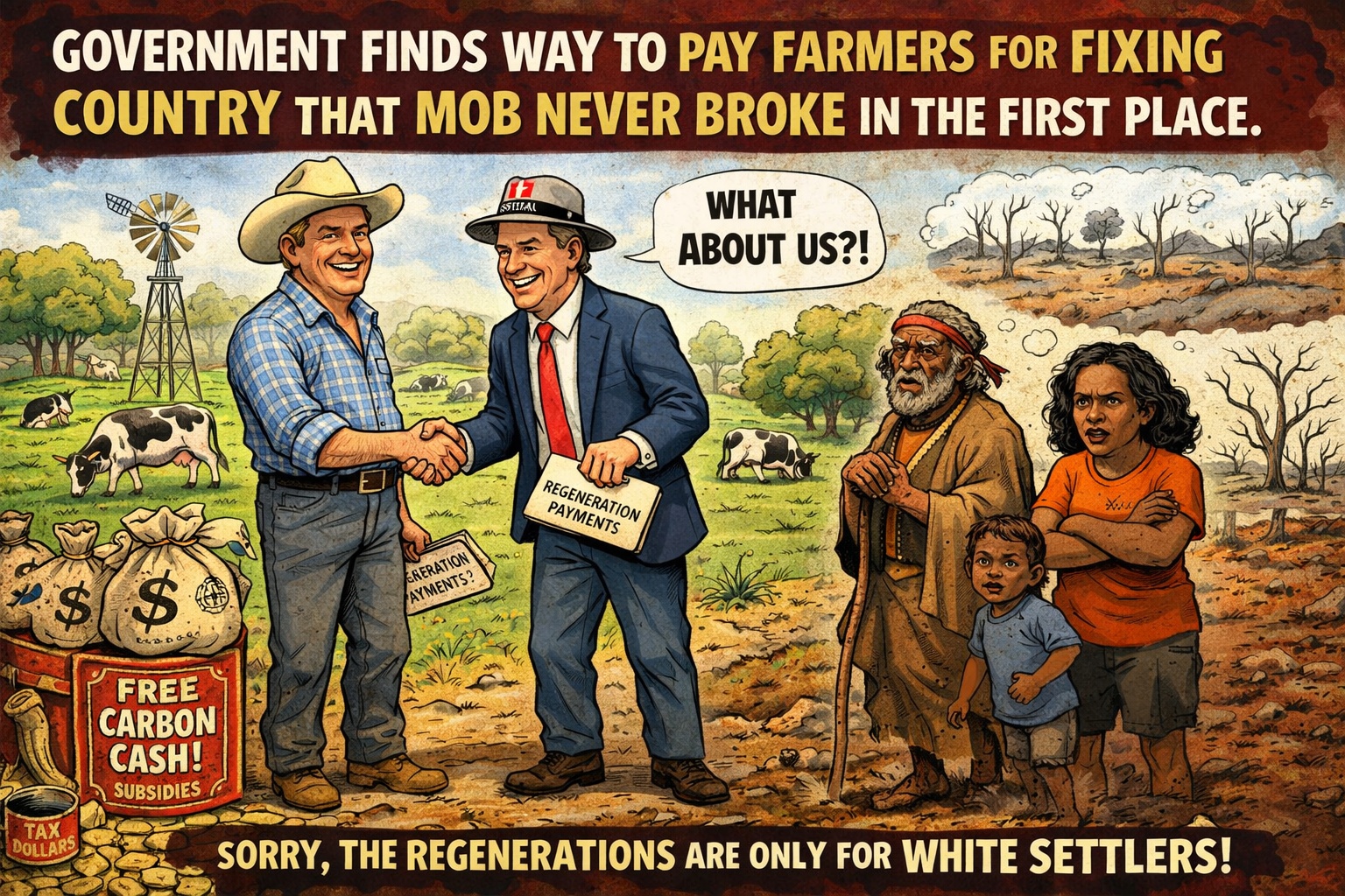 Government Finds Way To Pay Farmers For Fixing Country That Mob Never Broke In The First Place